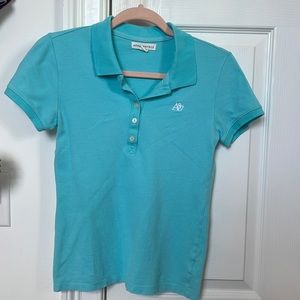 Girls polo shirt, light blue, medium, from Aeropostale, and in great condition.